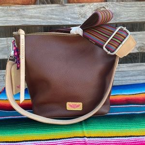 Consuela brown wedge